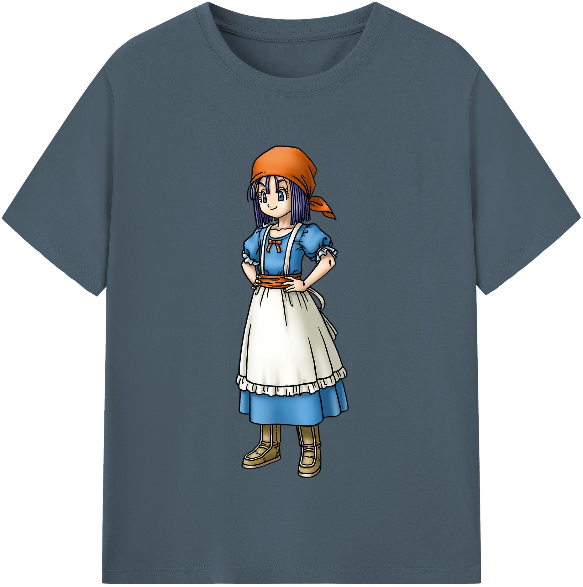 （画像用） ドラゴンクエスト Doragon Kuesuto Dragon Quest 綿100％半袖Tシャツ（フロントプリント）